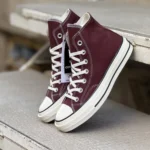 کانورس ساقدار زرشکی (شرابی) - Converse Chuck 70 high burgundy (wine)