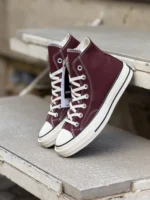 کانورس ساقدار زرشکی (شرابی) - Converse Chuck 70 high burgundy (wine)