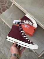 کانورس ساقدار زرشکی (شرابی) - Converse Chuck 70 high burgundy (wine) - Image 7