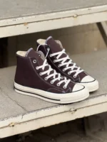 کانورس ساقدار قهوه ای - Converse Chuck 70 high brown - Image 2