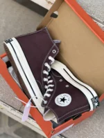 کانورس ساقدار قهوه ای - Converse Chuck 70 high brown - Image 5