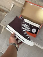 کانورس ساقدار قهوه ای - Converse Chuck 70 high brown - Image 6