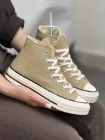 کانورس ساقدار خاکی - Converse Chuck 70 high khaki - Image 2